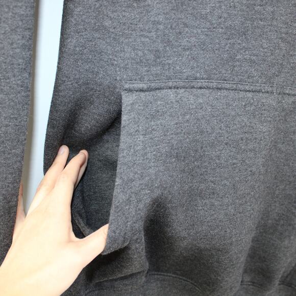 Iron Asylum Mens XL Alaska Gym Charcoal Gray Hoodie I Love Hot Moms Workout - Picture 5 of 11